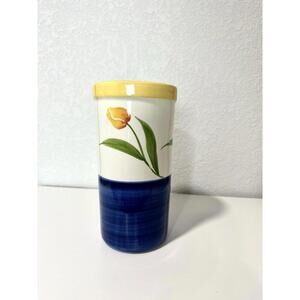 Papel Giftware TM (Harmony) Tulip Cylinder Ceramic Vase Hand Painted in Portugal